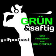 Grün & saftig - der Golfpodcast-Logo