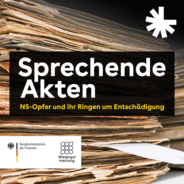 Sprechende Akten. NS-Opfer und ihr Ringen um Entschädigung-Logo